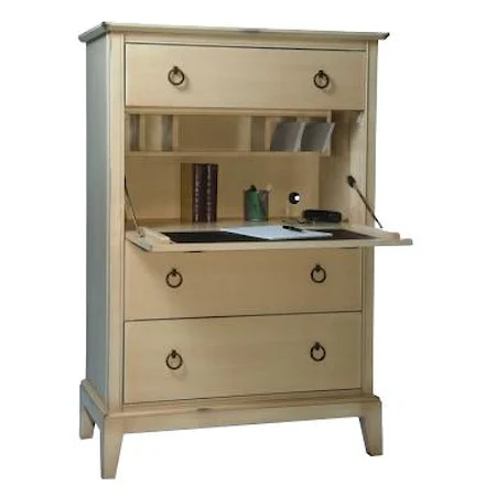 Secretary Chest with Drop Down Writing Desk
